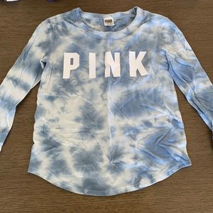 PINK blue tie dye Long Sleeved Size XS